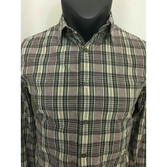 Banana Republic Long Sleeve Red White dress shirt - Picture 2 of 8